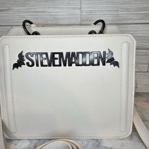Steve Madden Bevelyn Chalk Satchel Halloween Bats Bag With Wallet TikTok Viral - Picture 2 of 8